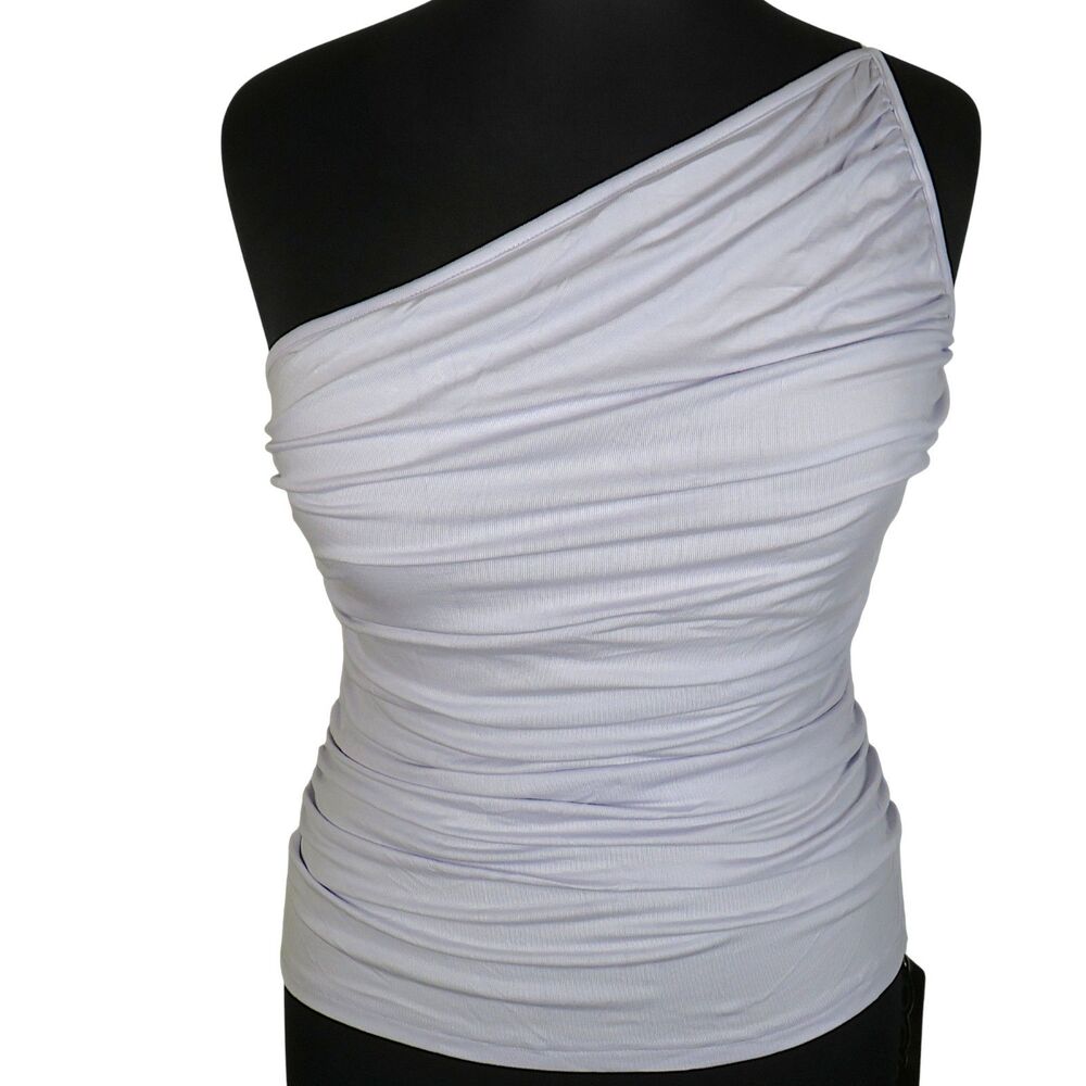 OGL Asymmetrical White Tank Top - Picture 3 of 8